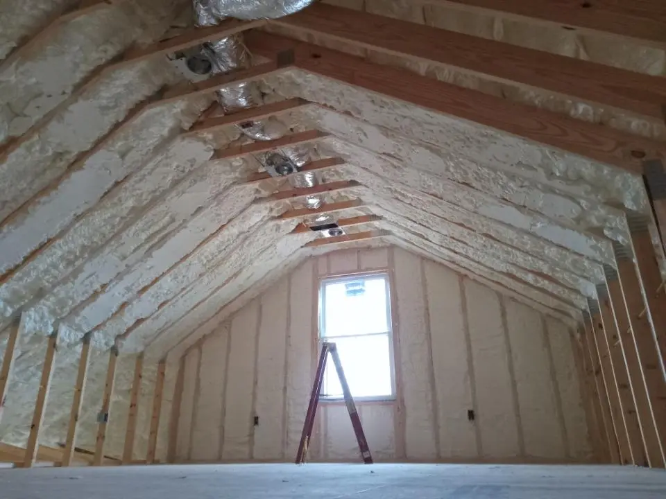 Spray foam roofing application for Crawl Space Insulation project in Eastmont